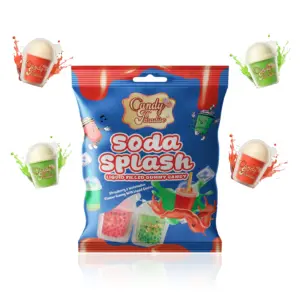 Candy Paradise Soda Splash Liquid Filled Gummy Candy 12x72g (HALAL)