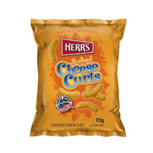 SNACK HERR'S BAKED CHEESE CURLS 12 x 113g