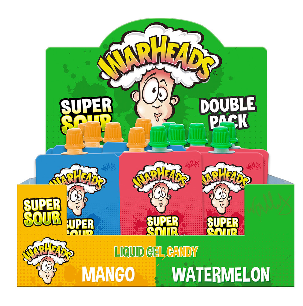187862 Warheads Super Sour Gel Double Pack 18x40g