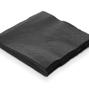 Servetten 2 laags 33x33cm zwart 20x100 2000 stuks
