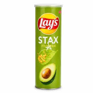 Lays Stax Mustard Avocado 24 x 90g  (Imported Asia)
