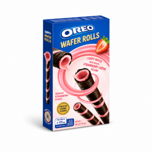 Oreo Cocoa Crisp Rolls Strawberry Milkshake 24 x 50g (Imported Asia)