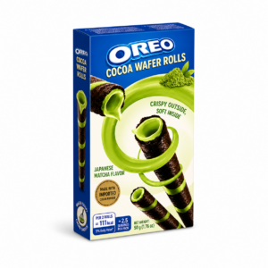 Oreo Cocoa Crisp Rolls Matcha 24 x 50g (Imported Asia)