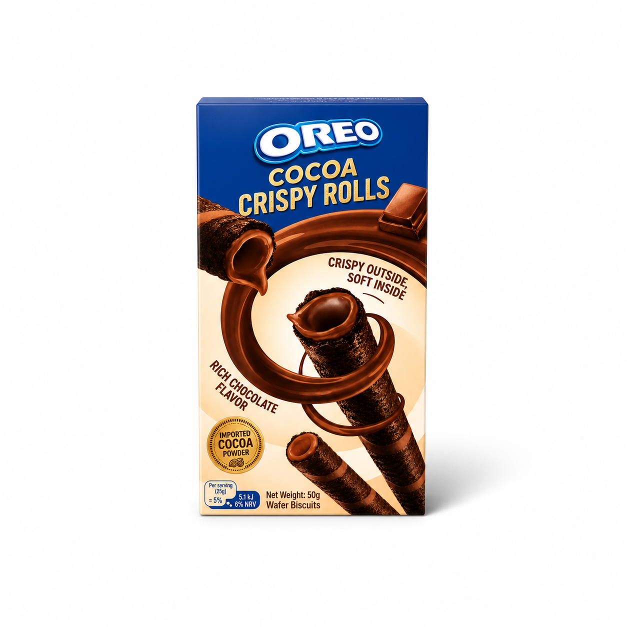ChatGPT Image May 5 2026 at 02 53 21 PM Oreo Cocoa Crisp Rolls Rich chocolate 24 x 50g (Imported Asia)