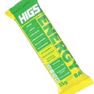 HIGS energy bar with chocolate glaze, pineapple flavor 30 x 35g
