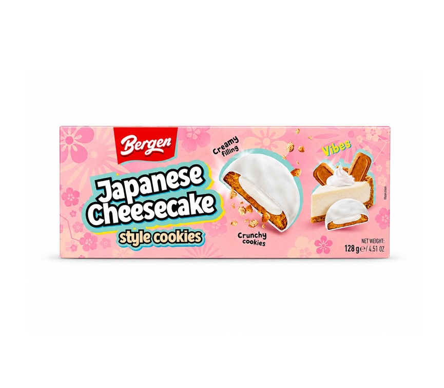 45628 Bergen Obsession Japanese Cheesecake 27 x 128gr