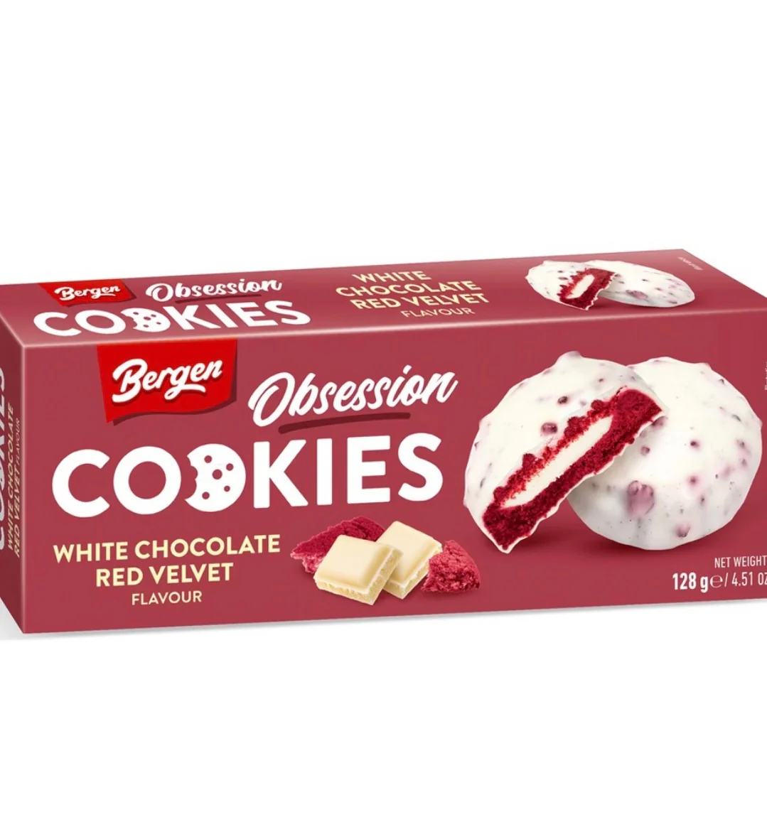 F9091EEF 5FBA 4747 AA29 49637E9C04CA Bergen white chocolate and red velvet 27x128gr