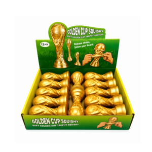 Golden World Cup Squishy Stress Relief Toys 12pcs