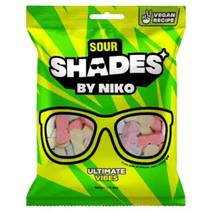 Shades by Niko Sour Ultimate Vibes Vegan (Halal ) 18 x 150gr