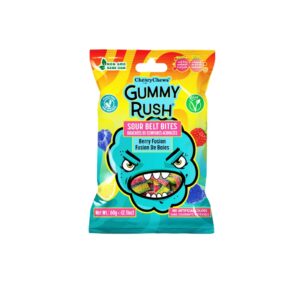 Gummy Rush Sour Belt Bites Berry Fusion 12x60g