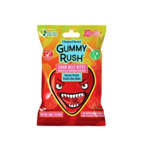 Gummy Rush Sour Belt Bites Forest Fruits 12x60g