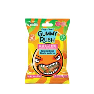 Gummy Rush Sour Belt Bites Tangerine Dream 12x60g