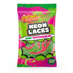 Sour Candy Paradise Neon Laces Kiwi Watermelon 12x130g (Halal)