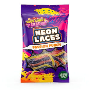 Sour Candy Paradise Neon Laces Passion Punch 12x130g (Halal)