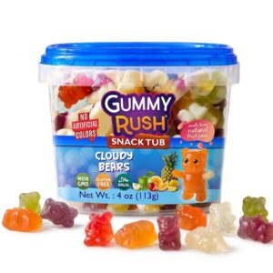 Gummy Rush Snack Tubs Cloudy Bears 12x113g (Halal)