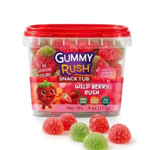 Gummy Rush Snack Tubs wild Berry Rush 12x113g (Halal)