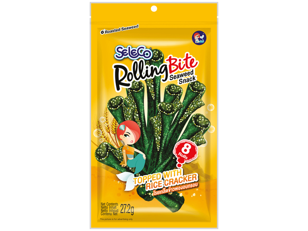 625Wx625H 20282 Roasted Seaweed Snack Rolling Bite Rice Seleco 6x27,2g