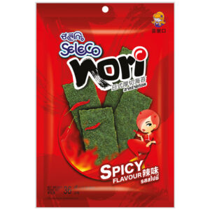 Roasted Seaweed Snack Crisp Spicy Seleco 6x36g