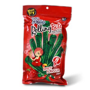 Roasted Seaweed Snack Rolling Bite Spicy Seleco 6x28g